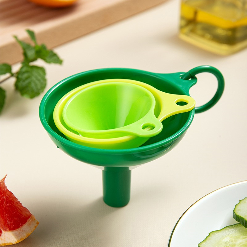 Home Cooking Set - 3Pcs Set Kitchen Funnel Dispenser Multifunctional