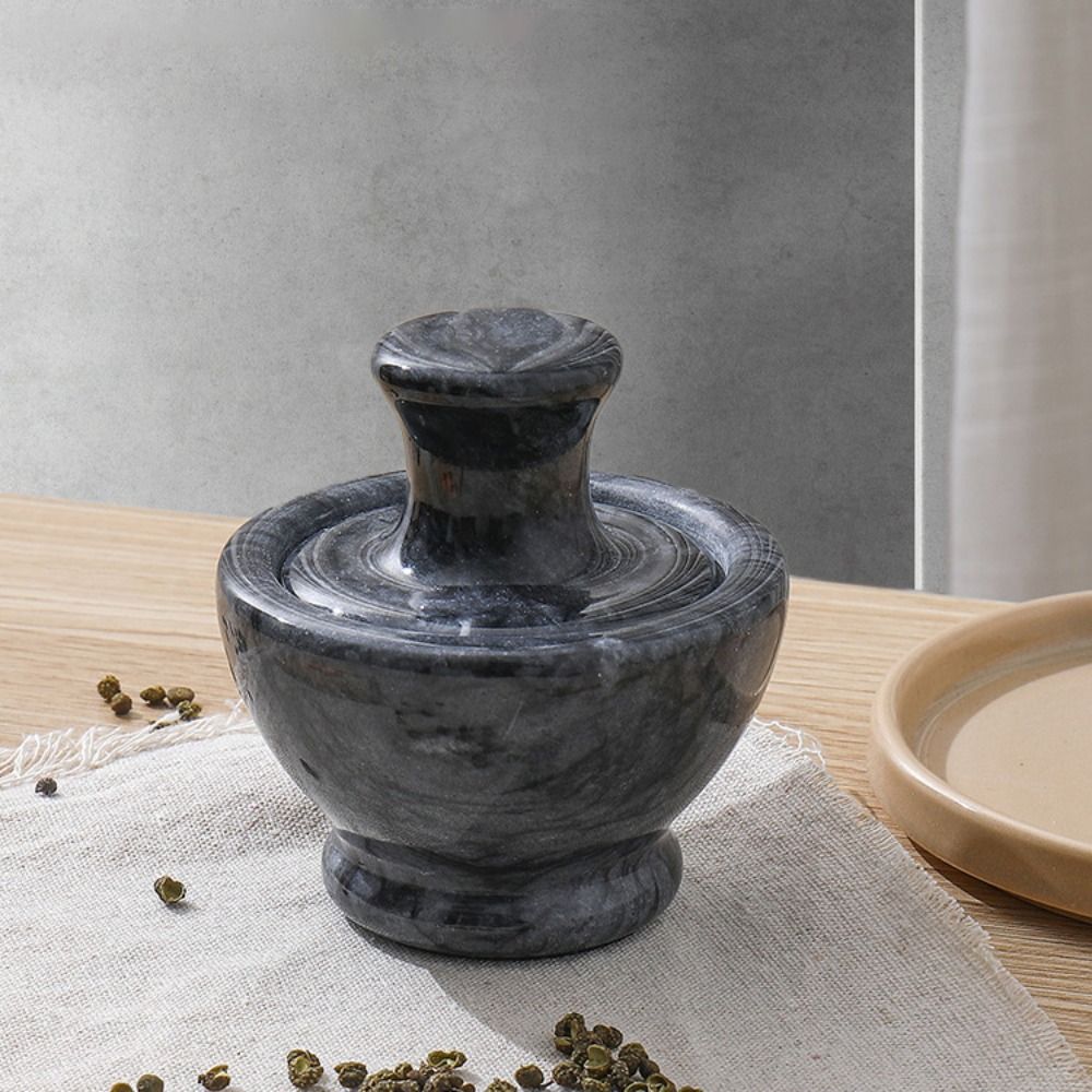 Mortar Pestle Granite - Practical Manual Marble Garlic Mortar Retro