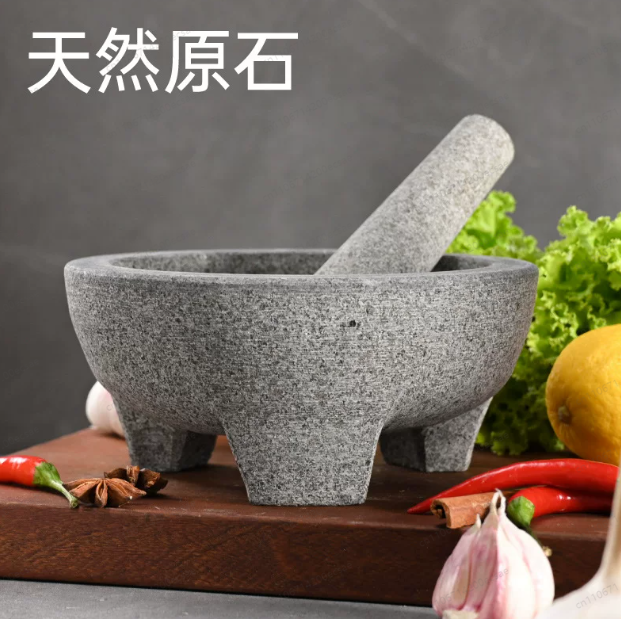 Mortar Pestle Granite - Natural Stone Granite Mortar Pestle for