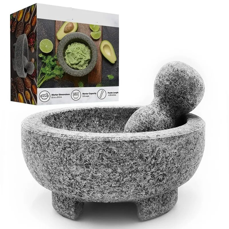 Mortar Pestle Granite - Granite Mortar And Pestle Set Guacamole