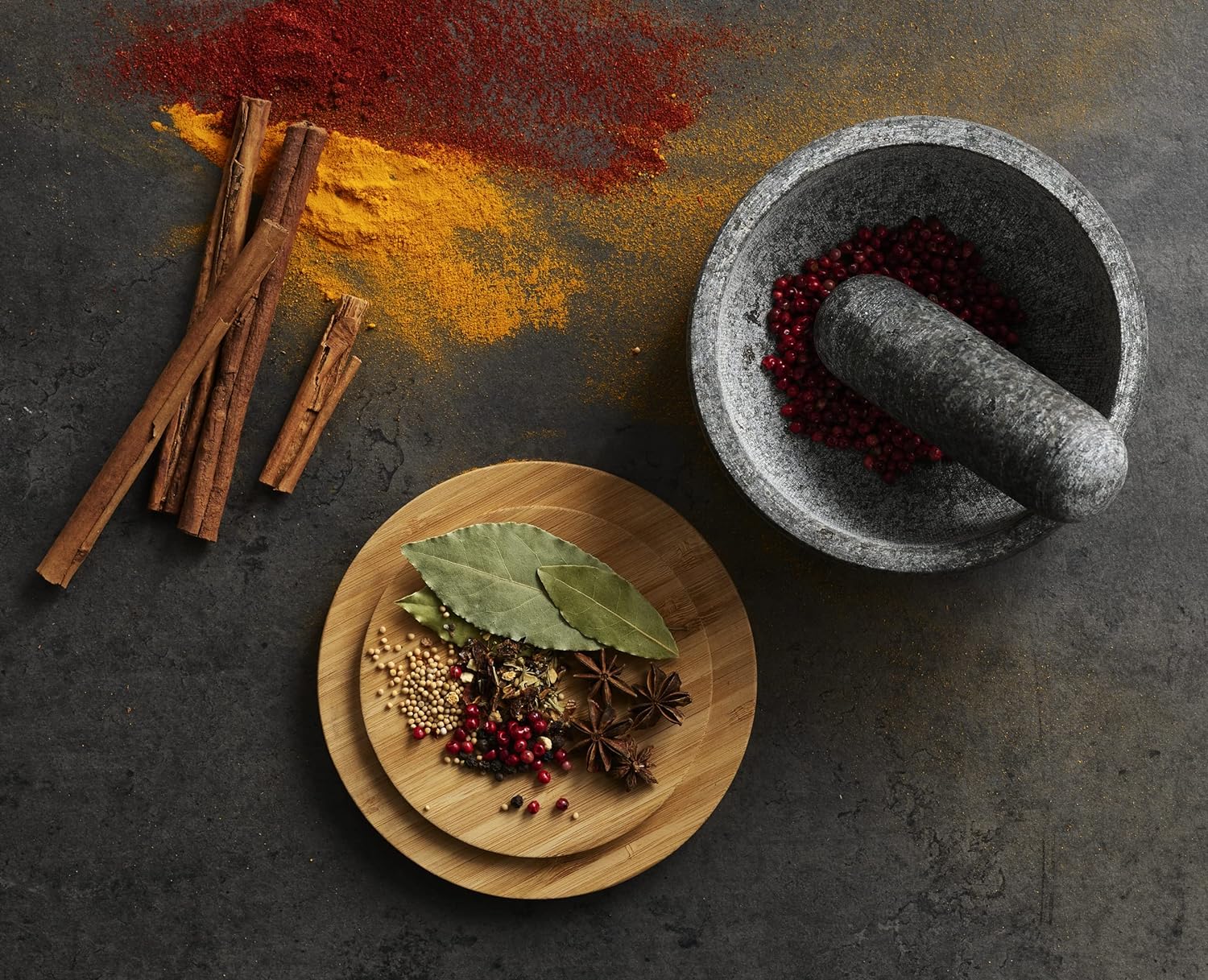 Bamboo cover granite pestle, s - Mortar Pestle Granite review and price