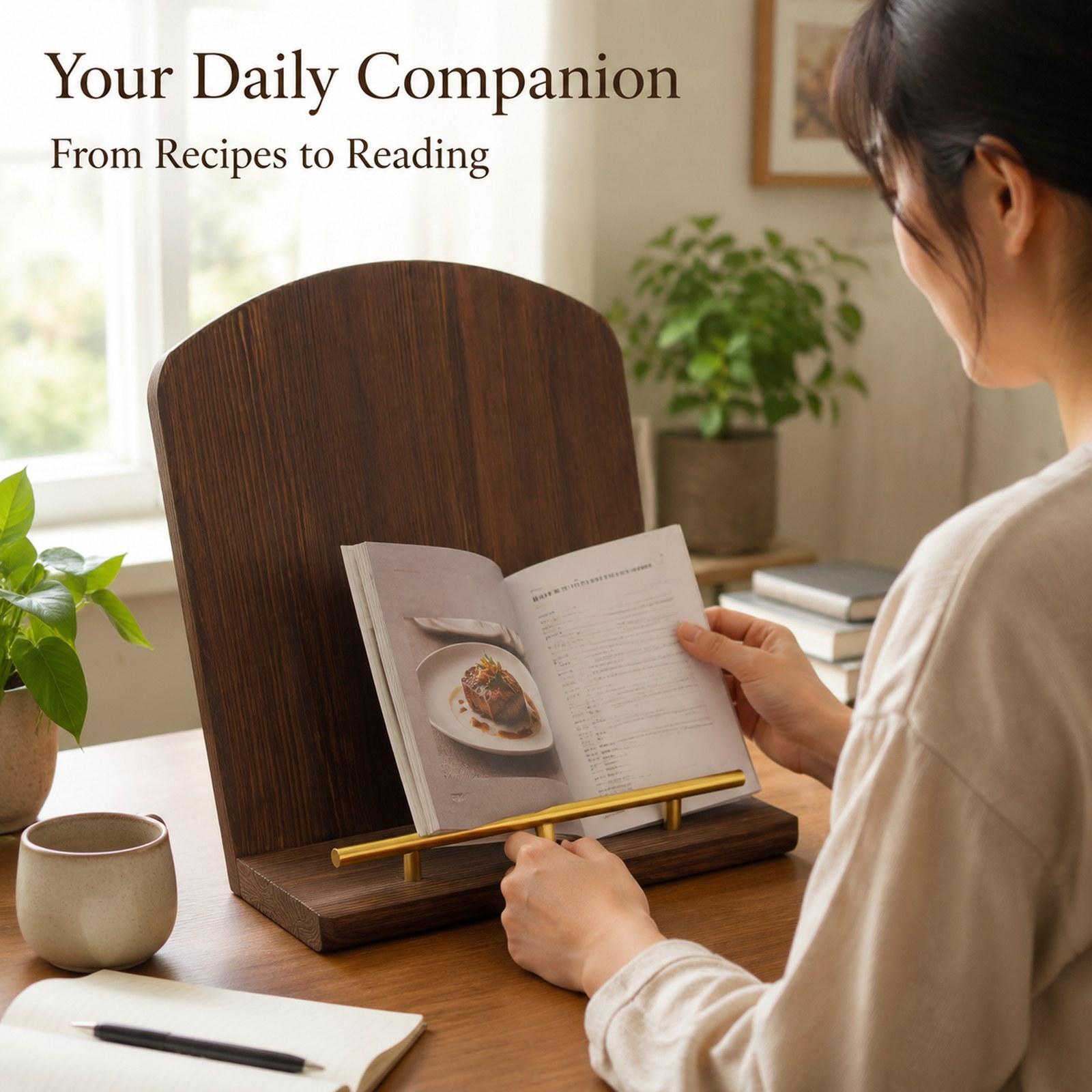 Wooden Cookbook Stand Recipe B - Home Cooking Recipe review and price