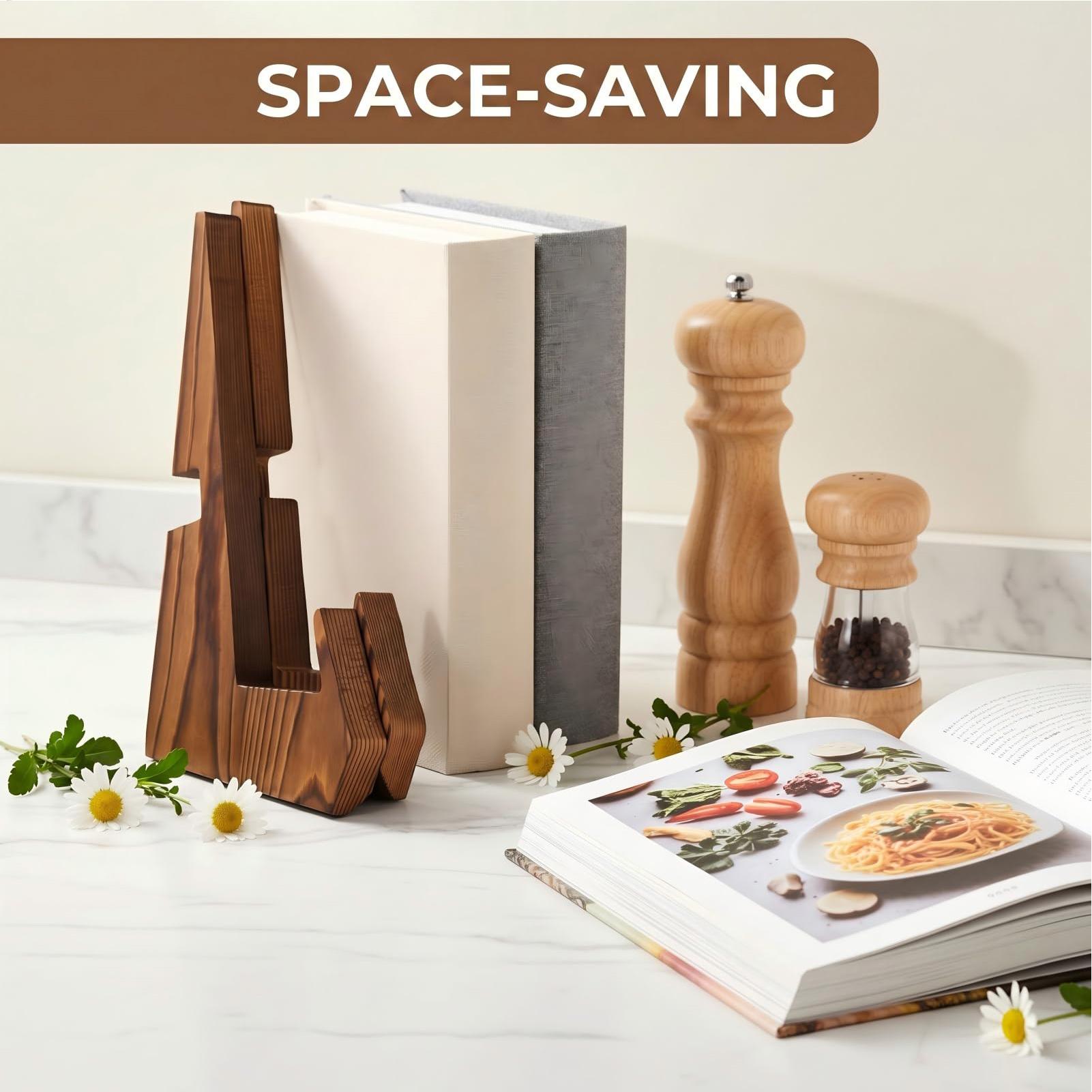 Cookbook Stand Rustic Foldable - Home Cooking Recipe review and price
