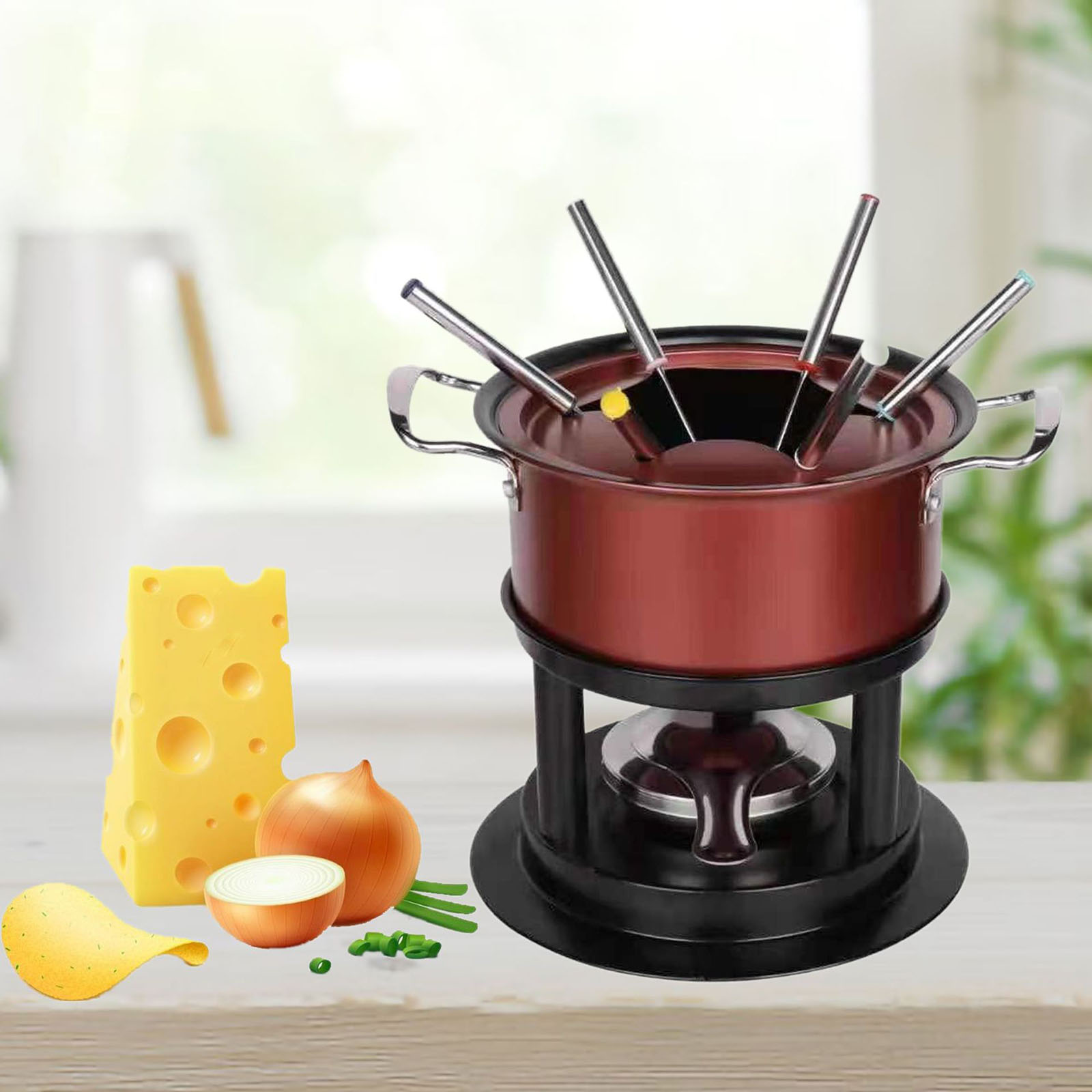 Fondue Pot Set Chocolate Butte - Home Cooking Set review and price