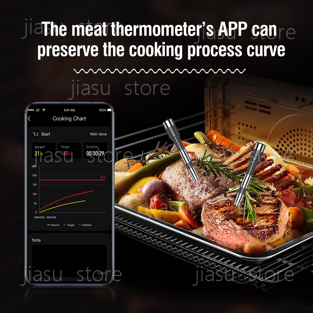 2026 Upgraded Bluetooth BBQ Th - Home Cooking App review and price