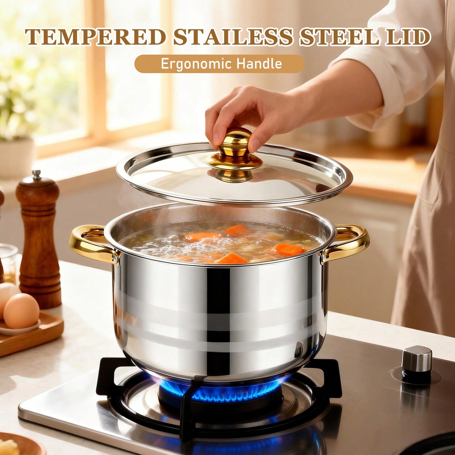 Stainless Steel Pot Set Modern - Home Cooking Set review and price
