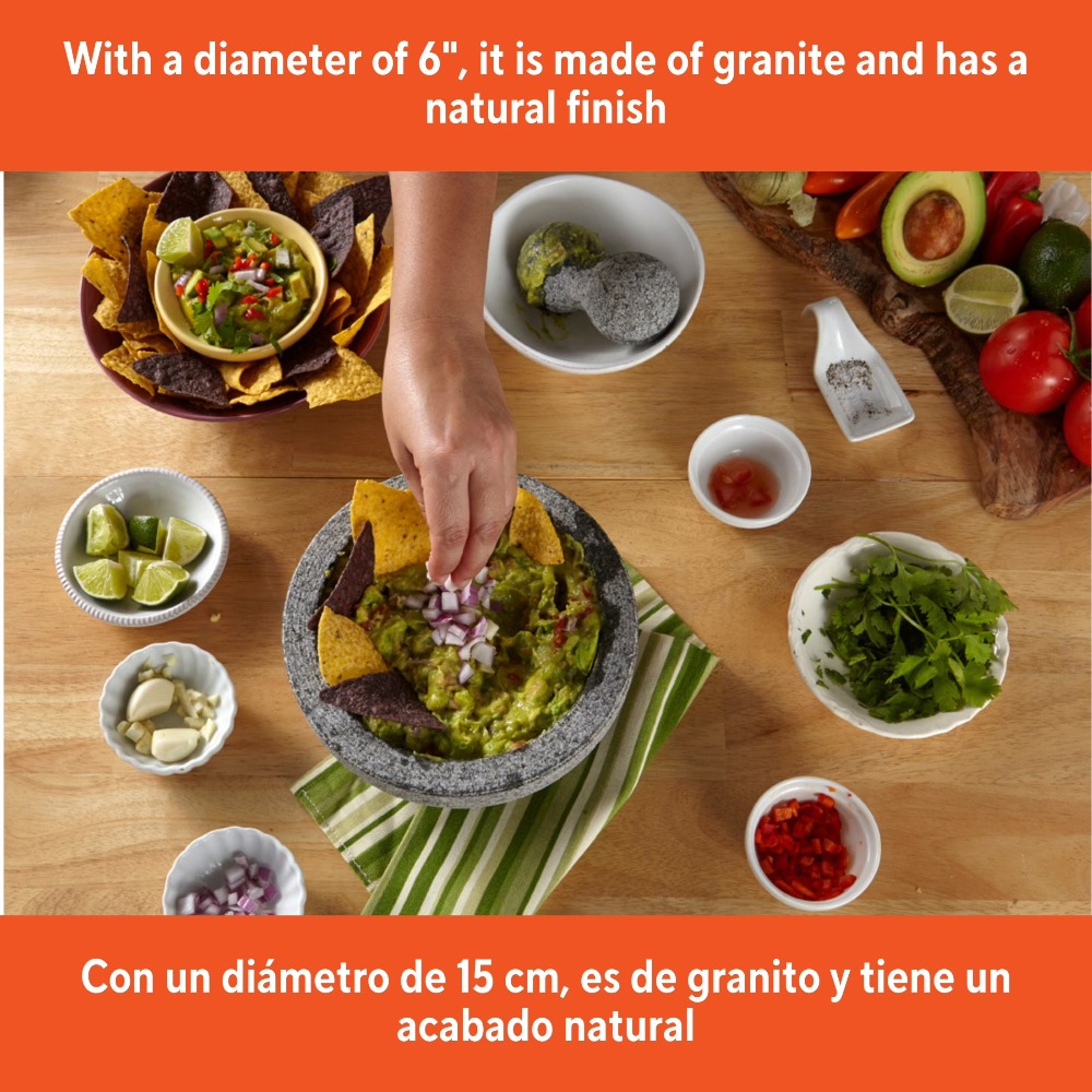 Natural Granite Molcajete Mexi - Mortar Pestle Granite review and price
